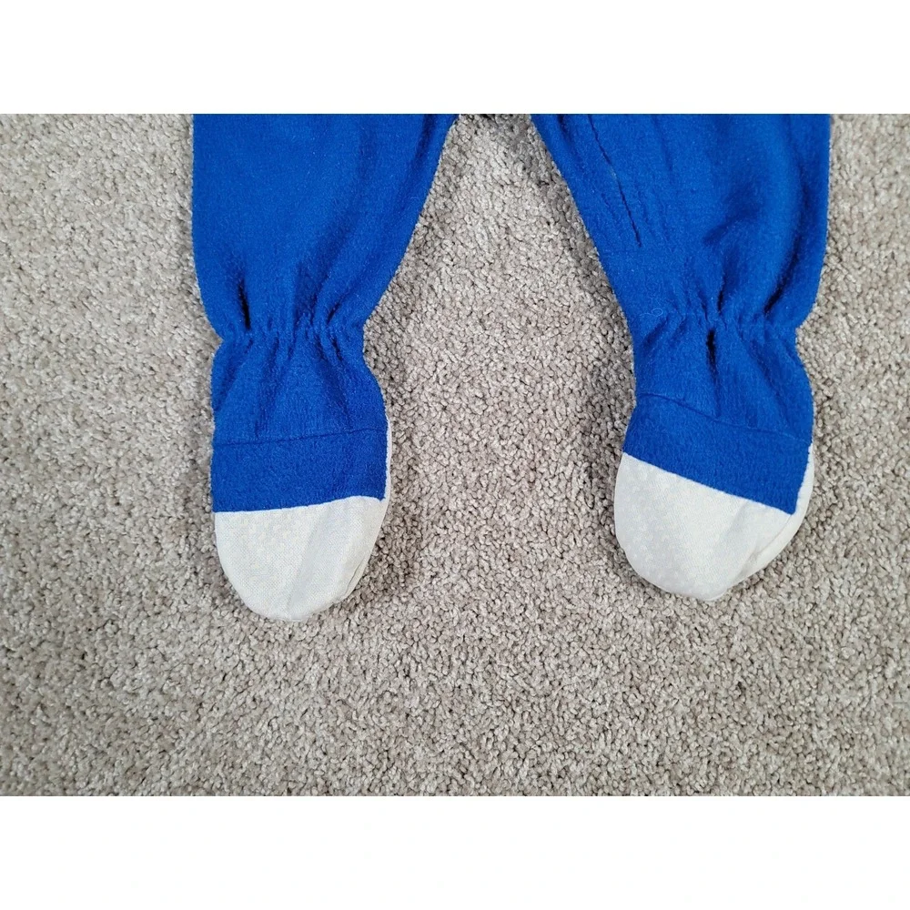 Vintage Winnie The Pooh Sleeper Footed Pajama Full Zip 18 Months Blue 90s Disney